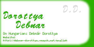 dorottya debnar business card