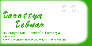dorottya debnar business card